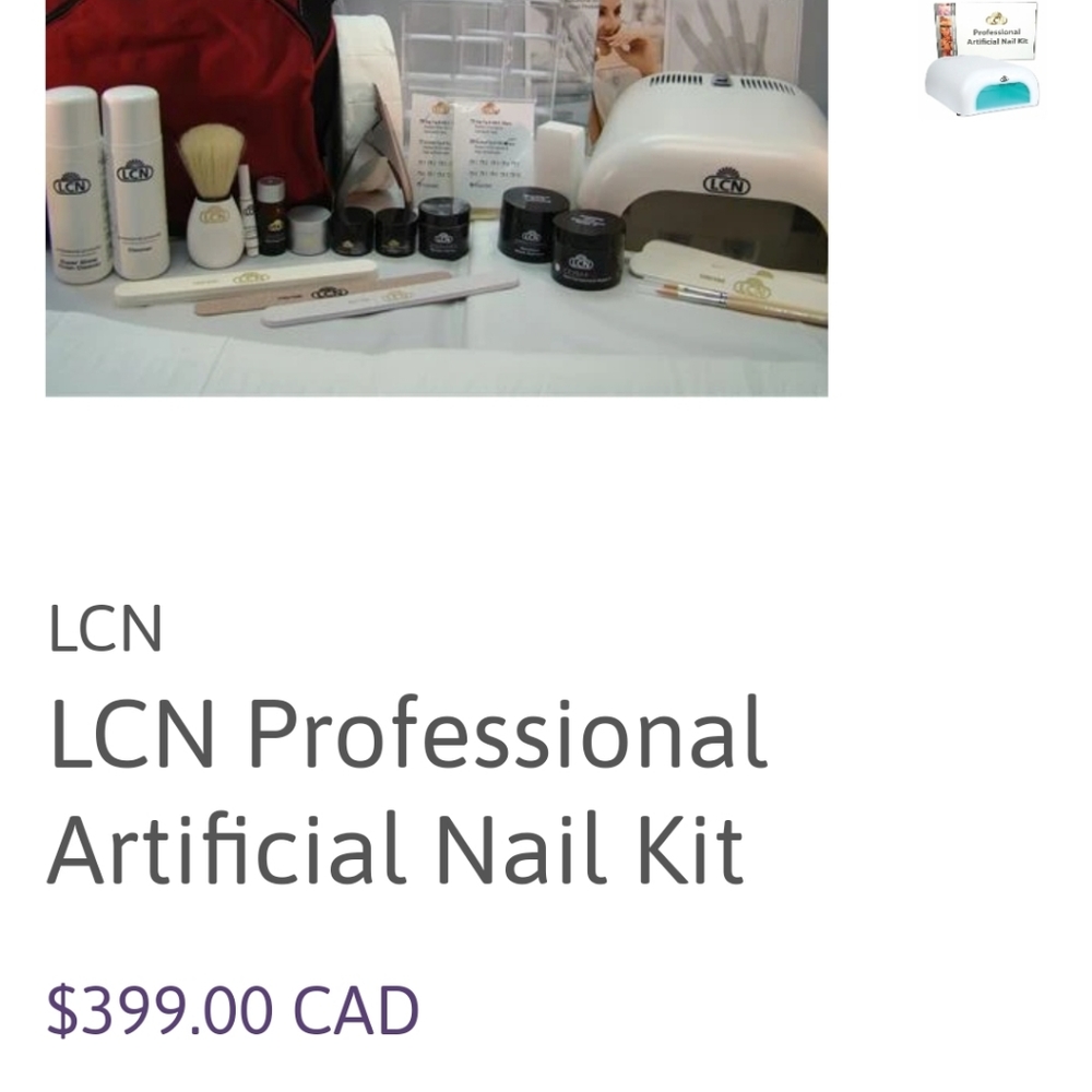 LCN Professional Nail kit
